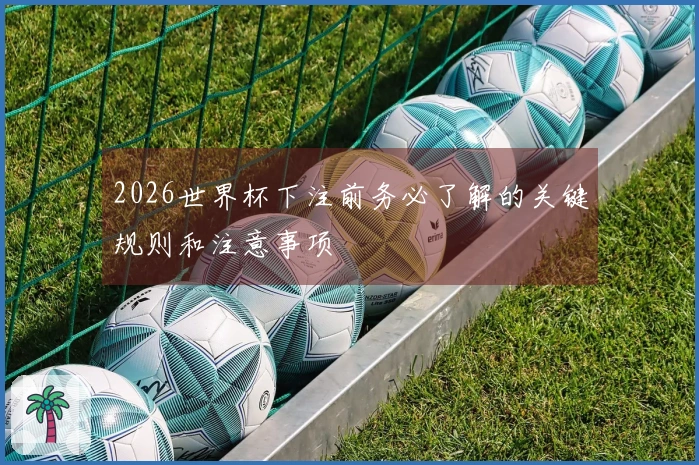 2026世界杯下注前务必了解的关键规则和注意事项